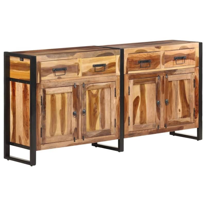 vidaXL Sideboard Buffet Cabinet with Storage for Kitchen Living Room Entryway - Acacia Wood 67.7"x13.8"x31.5"