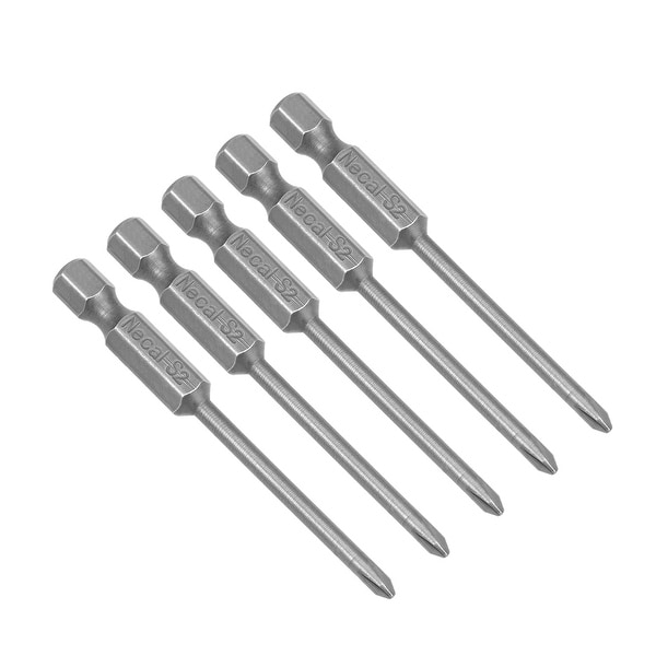5Pcs 1/4-Inch Hex Shank 65mm Length Phillips 3PH0 Magnetic S2 Screwdriver Bits - 5pcs H1/4*65*3PH0
