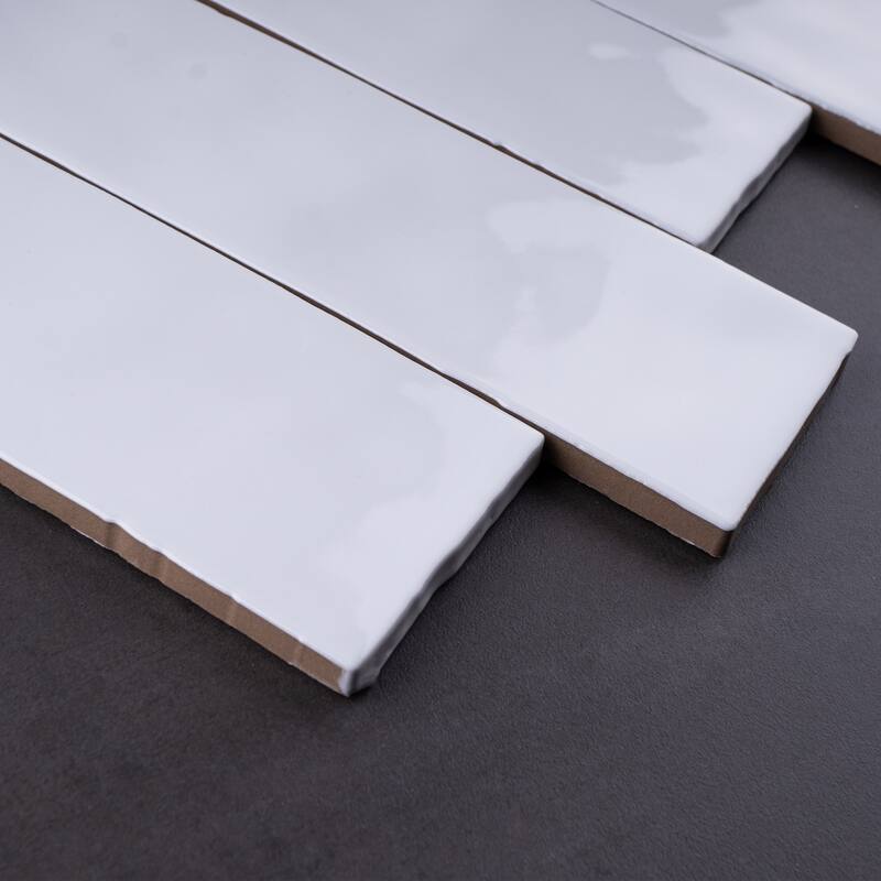 TileGen. Borgo 2.6" x 7.9" Porcelain in Blanco White Wall & Floor Tile (56 tiles/7.76 sqft.)