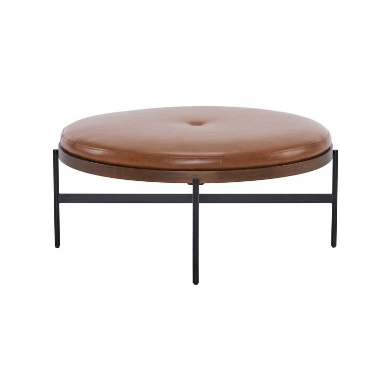 Christopher Knight Home - Sunfay Round Cocktail Ottoman for Modern Living Spaces
