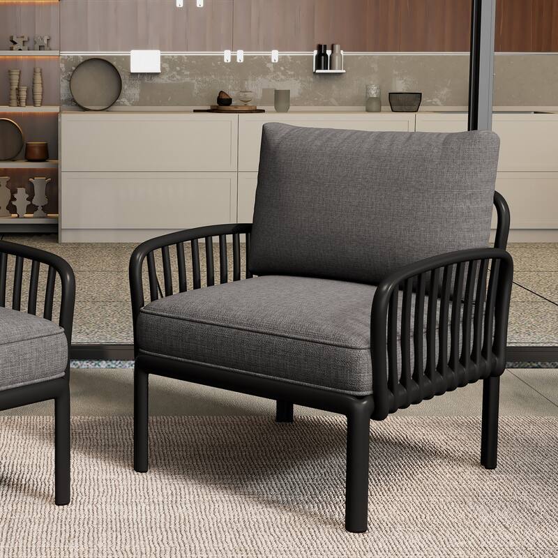 Christopher Knight Home - Outdoor Patio Club Chair with Thick Cushions