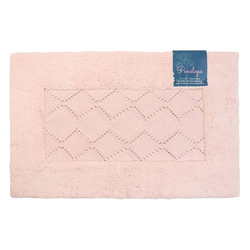 Penelope Bath Rug - Crystal Pink