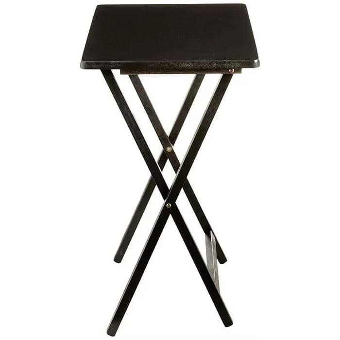 Black Folding TV Tray Table Set On Sale Bed Bath & Beyond 38280889