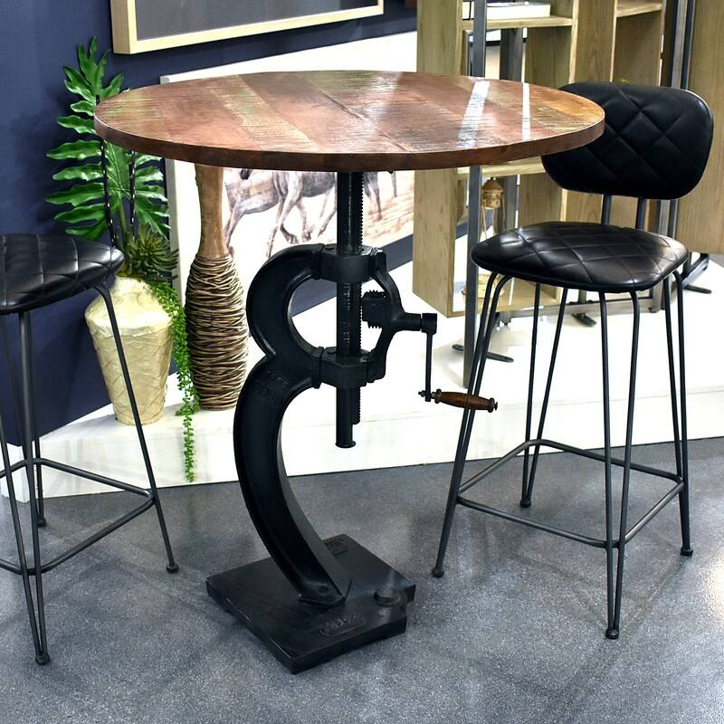 Paria Collection Solid Mango Wood Table - 36x43x36