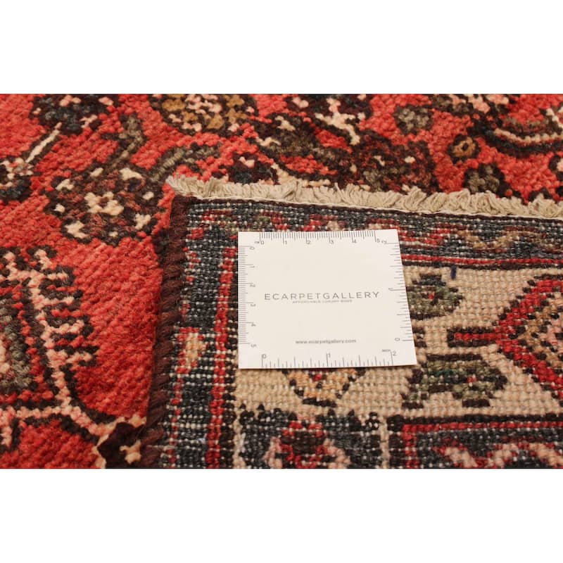 ECARPETGALLERY Hand-knotted Andelz Red Wool Rug - 3'1 x 9'0