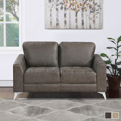 Cressey Microfiber Living Room Loveseat