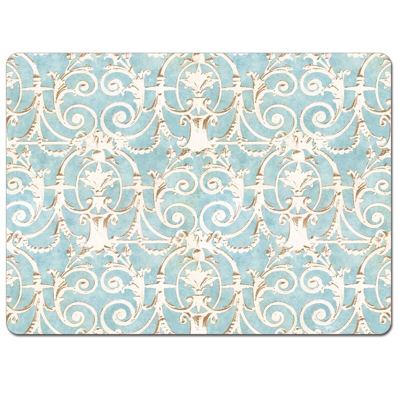 Hardboard Placemat, Elegant Romance, Set of 2, Made in the USA - Multi - Set of 4