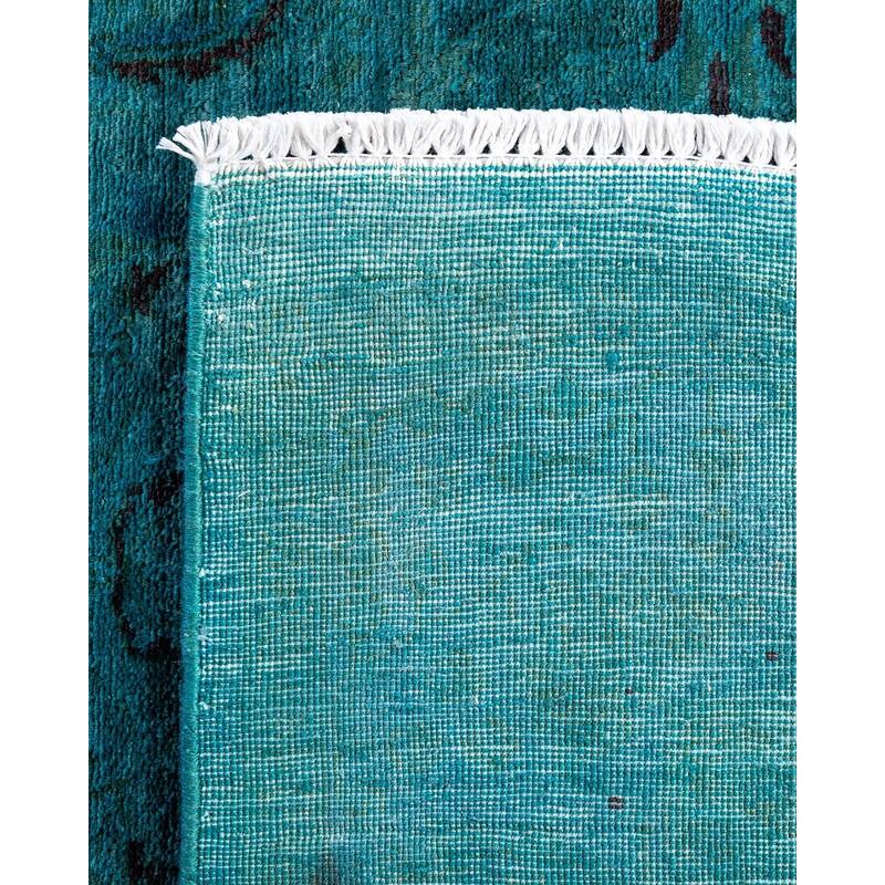 Vibrance One-of-a-Kind Hand-Knotted Area Rug - Green, 4' 1" x 6' 2" - 4' 1" x 6' 2"