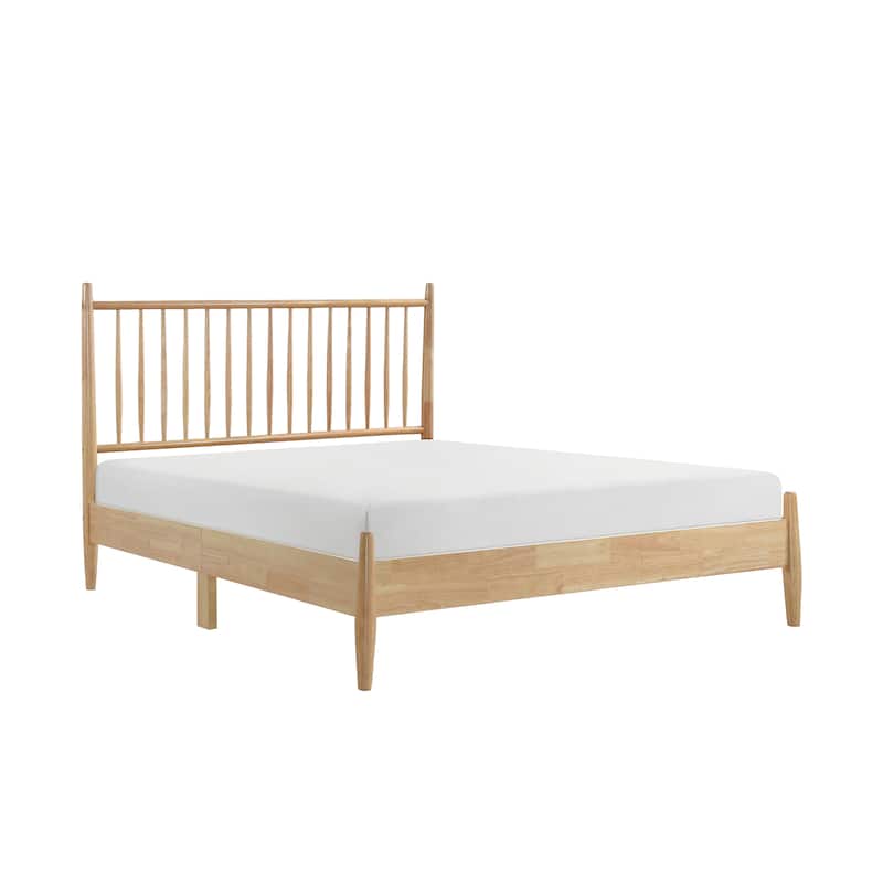 Alsea Platform Bed, Queen - Natural