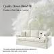 preview thumbnail 7 of 15, Ignacia 88"W Farmhouse Linen Down Blend Fill Sofa with Removable Slipcover and Solid Wood Legs by HULALA HOME
