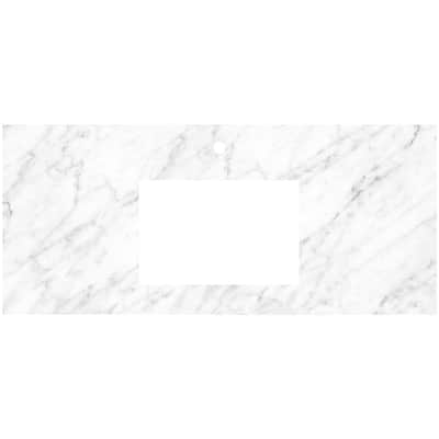 Native Trails VT48-R1812-CA-1 Carrara 48" Marble Vanity Top with