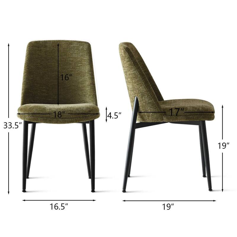 Upholstered Back Dining Chair (Set Of 4)