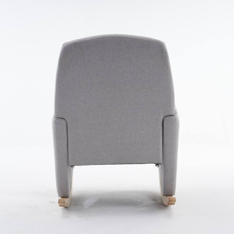 Modern Nursery Rocking Chair With Adjustable Footrest
