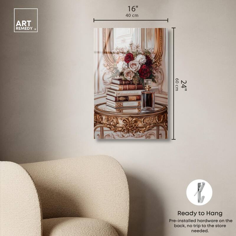 Lovely Mirror Glam Books Acrylic by Art Remedy, Ready to Hang
