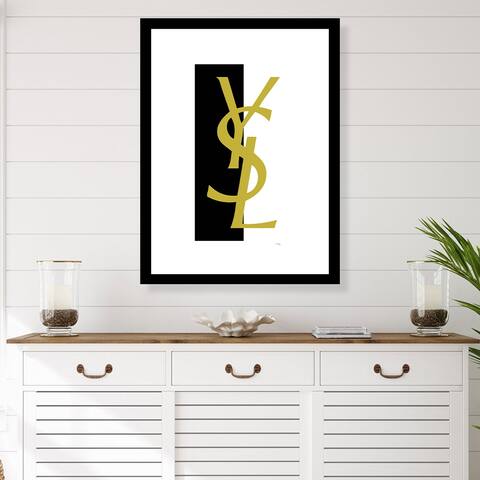 Fashion Designer Bold Logo - Framed Print - Multi-Color