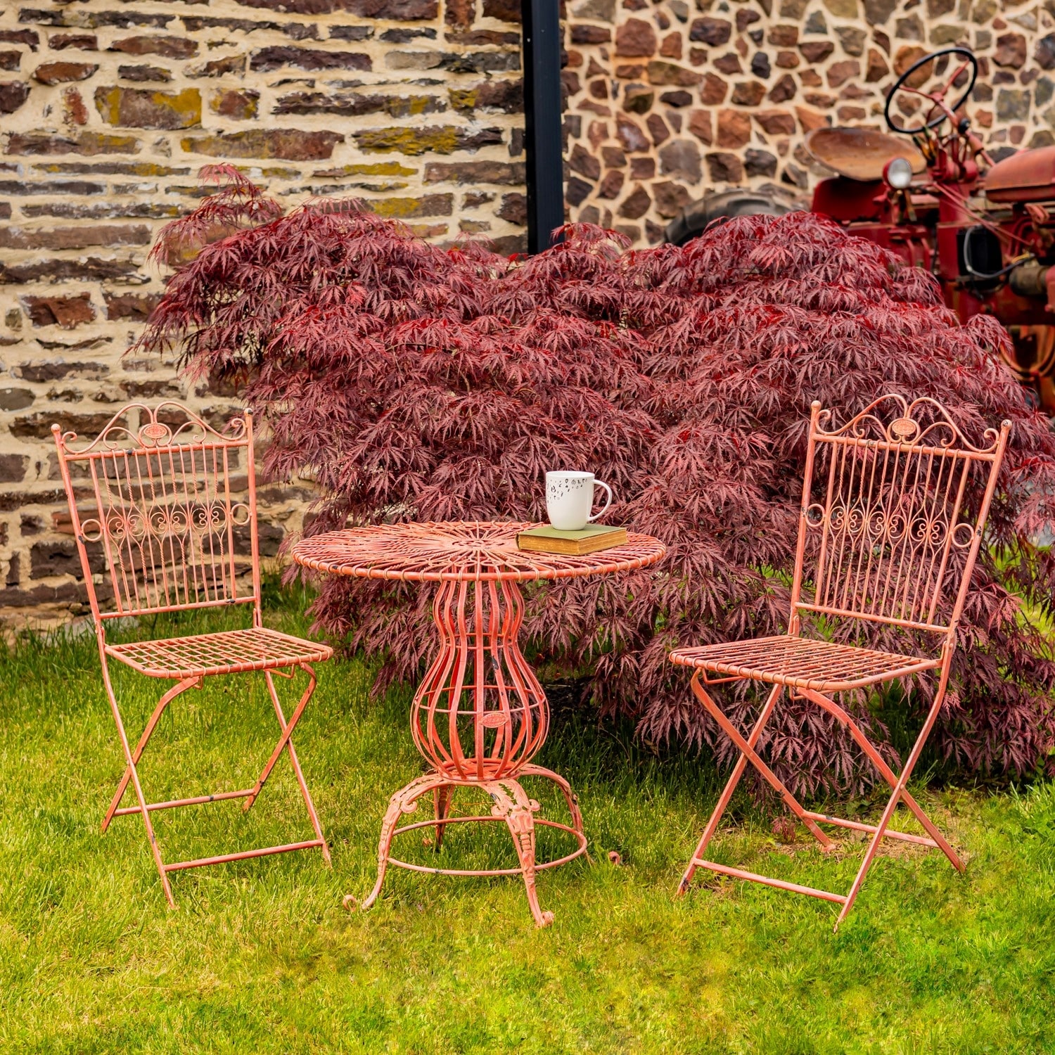 Hot pink sales bistro set