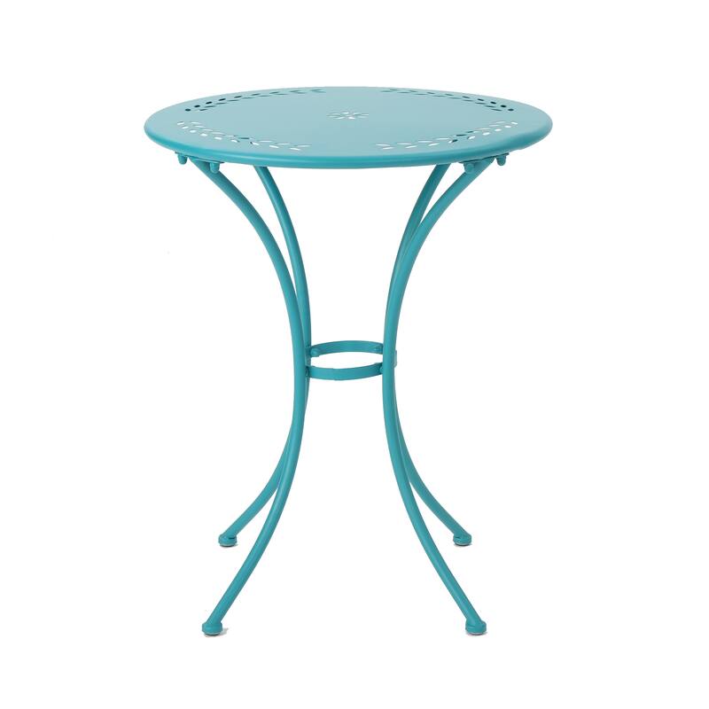 Roomfitters 3-Piece Metal Bistro Set, Outdoor Patio Table and Chairs for Balcony, Garden or Deck