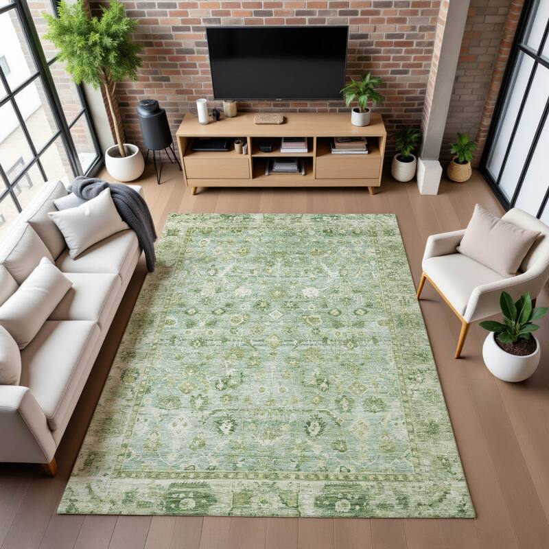 Premium Washable Super Soft Vintage Traditional Mayfield Rug
