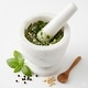 preview thumbnail 2 of 6, Creative Home White Marble Mortar and Pestle Set for Herbs, Spices and Garlic