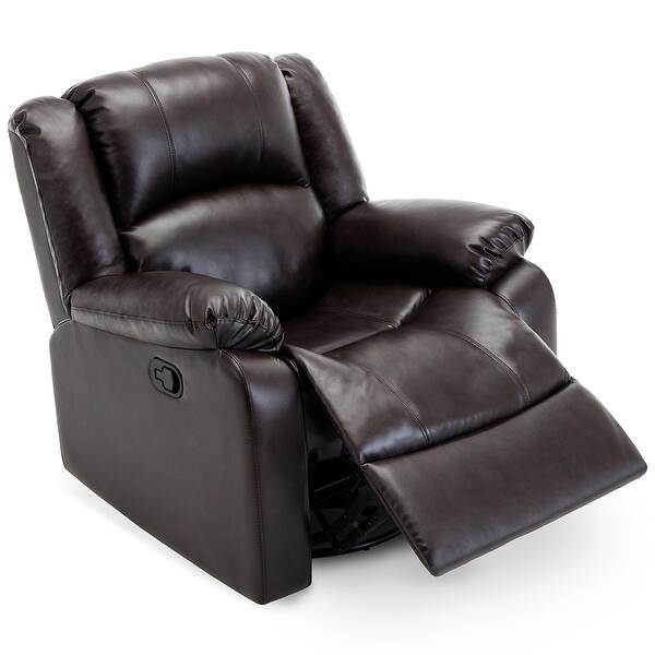 Shop Belleze Rocker And Swivel Glider Recliner Chair Faux