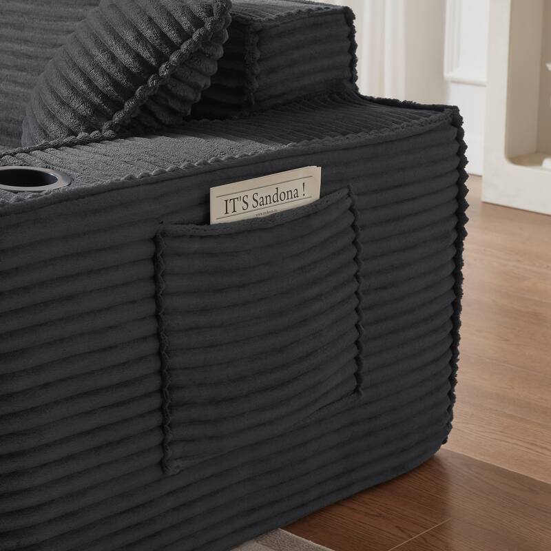 3 Seater Sofa Boneless Couches,No Assembly Needed