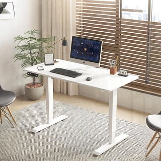 Electric Standing Desk 55 Inch Height Adjustable Lift Up Desk for ...