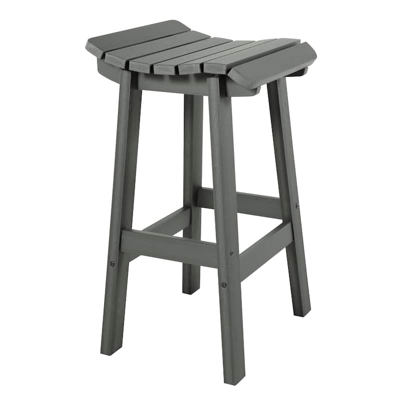 HIGHWOOD Summit Square Bar Height Stool - Coastal Teak
