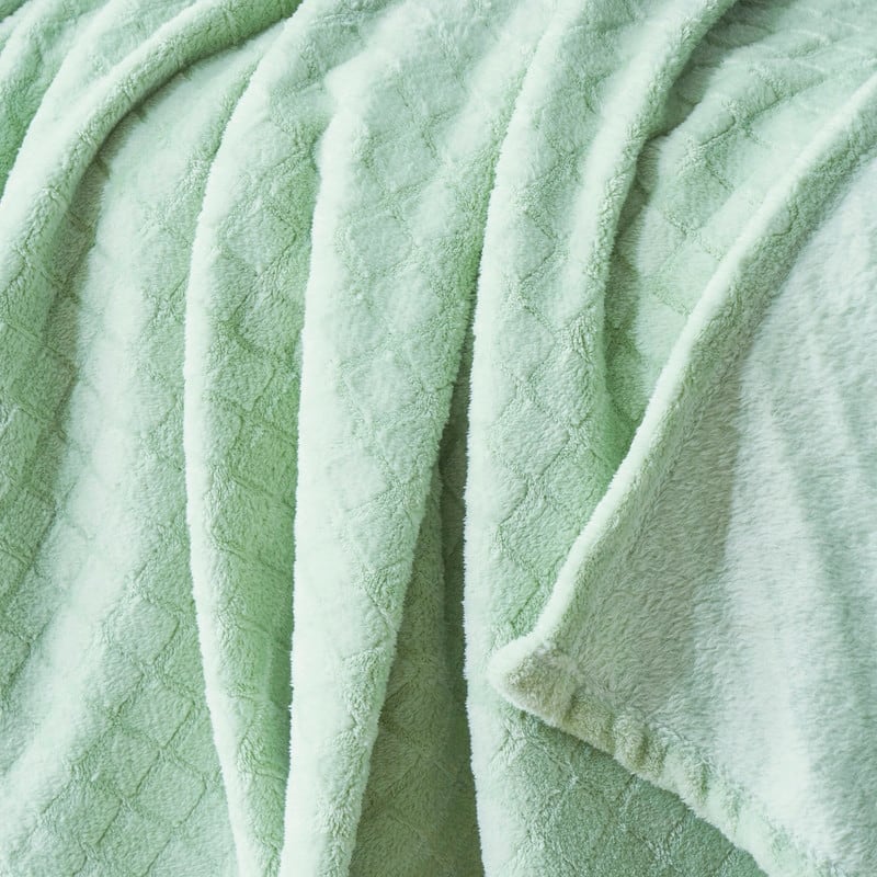 Superior Alaska Quilted Diamond Plush Fleece Blanket For Couch or Bed