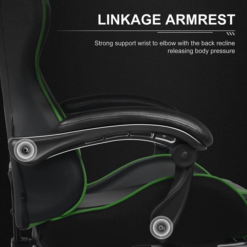 Lucklife Gaming Chair Computer Chair with Footrest and Lumbar Support for Office or Gaming