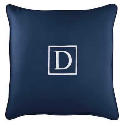 Monogram Corded Single Square Pillow by Havenside Home