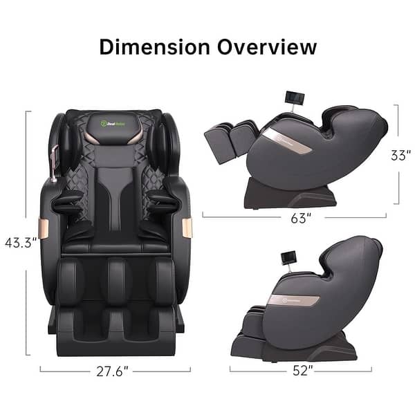 dimension image slide 0 of 3, Ukuowu Favor-03 Plus ADV heated Full Body Massage Chair with LCD Screen,Dual-core S Track,APP Control, Zero Gravity Shiatsu
