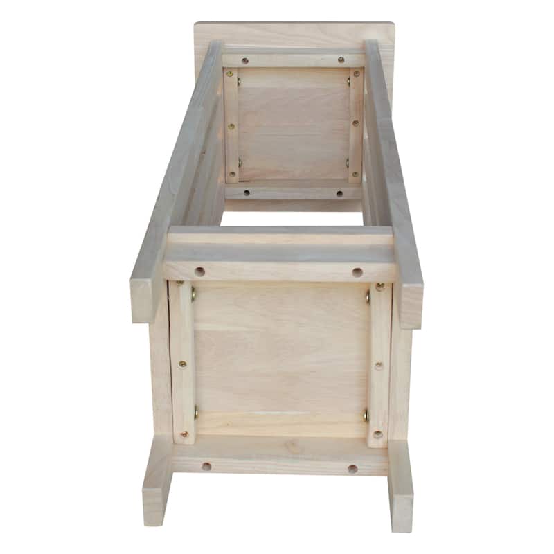The Gray Barn Secret Valley Unfinished Solid Wood Mission Plant Stand