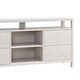 60 Inch Modern Sideboard Buffet Console Cabinet, 4 Drawers, Wood, White ...