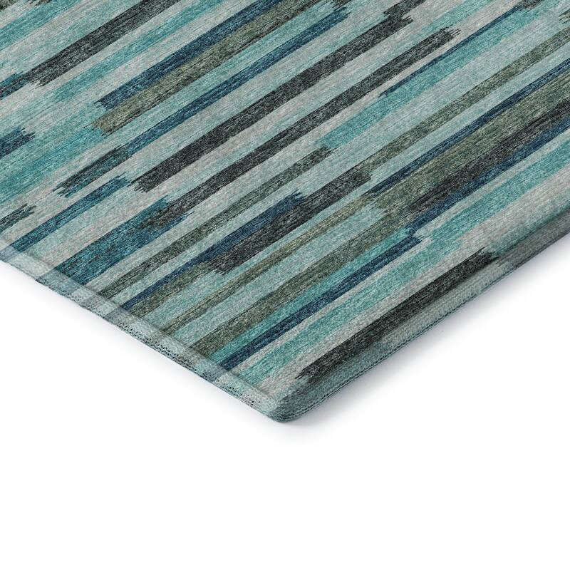 Premium Washable Super Soft Contemporary Stripes Mayfield Rug
