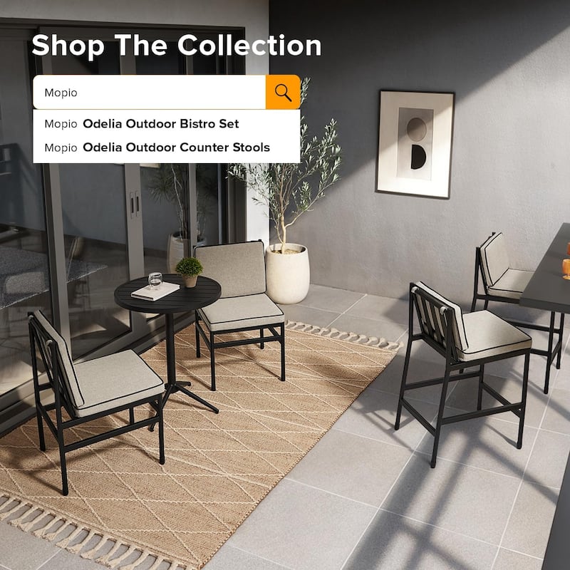 Mopio Odelia Patio Furniture, Outdoor Sectional Conversation Set