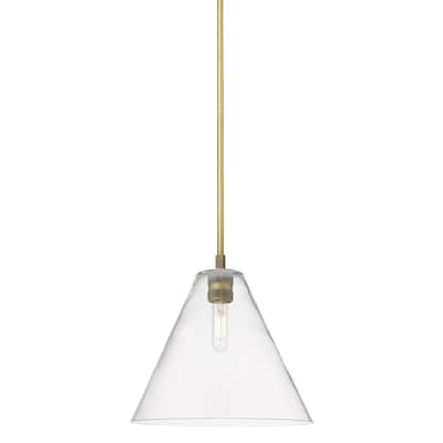 Innovations Lighting 434-1S-11-12 Crown Point Pendant Cone Crown Point