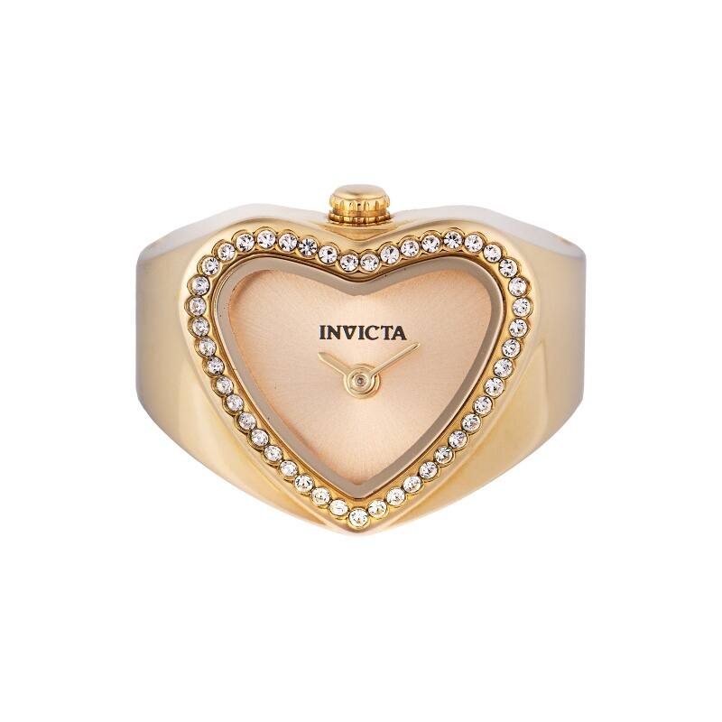 Invicta Women's 49574 Mini Quartz 2 Hand Gold Dial Watch