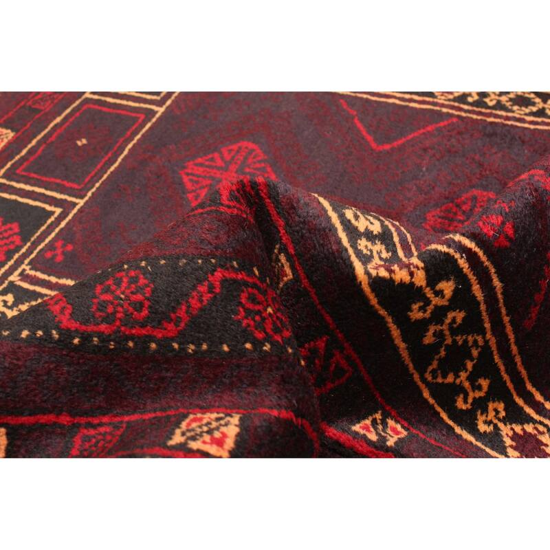 ECARPETGALLERY Hand-knotted Teimani Black Wool Rug - 3'1 x 4'11