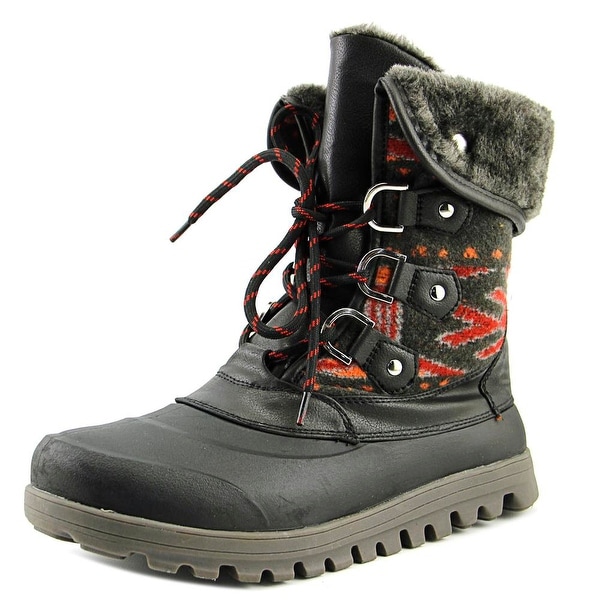 Baretraps Yaegar Women Round Toe Suede Black Winter Boot
