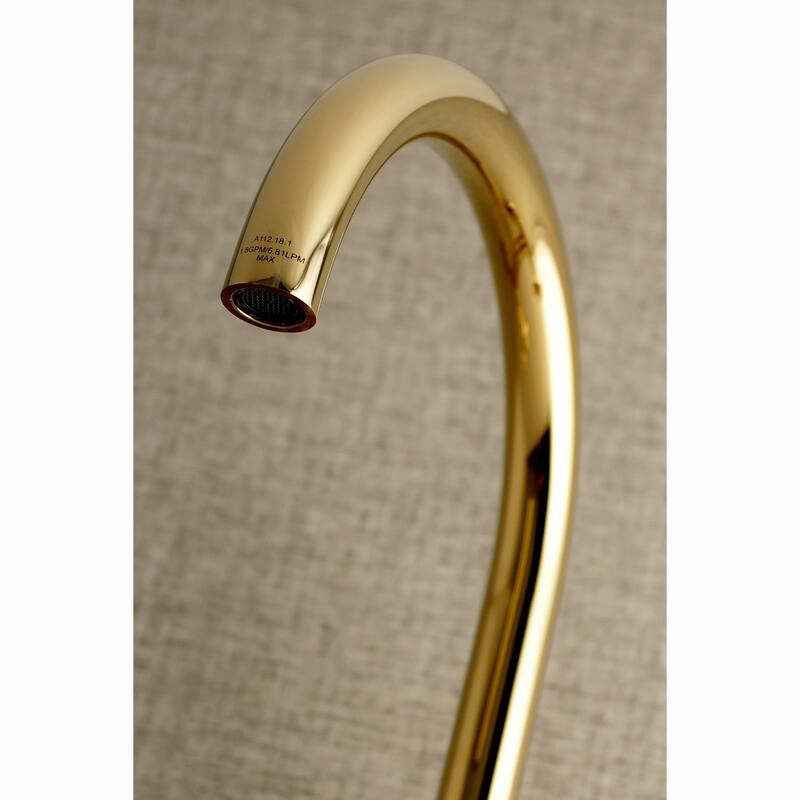 Kingston Brass Concord 8 in. Adjustable Center Wall Mount Kitchen Faucet