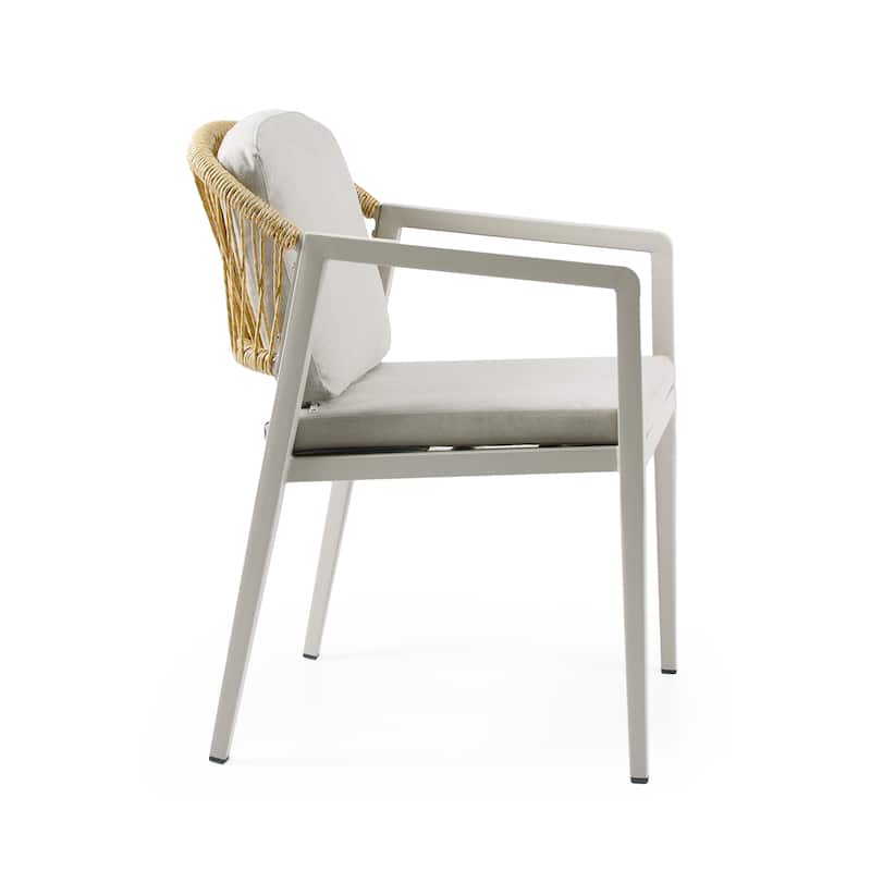 Outdoor Dining Chair Set of 2 - Gray