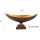 preview thumbnail 10 of 8, Allan Andrews Bronze Aluminum Large Bowl - 17"w x 8.1/2"d x 7"h