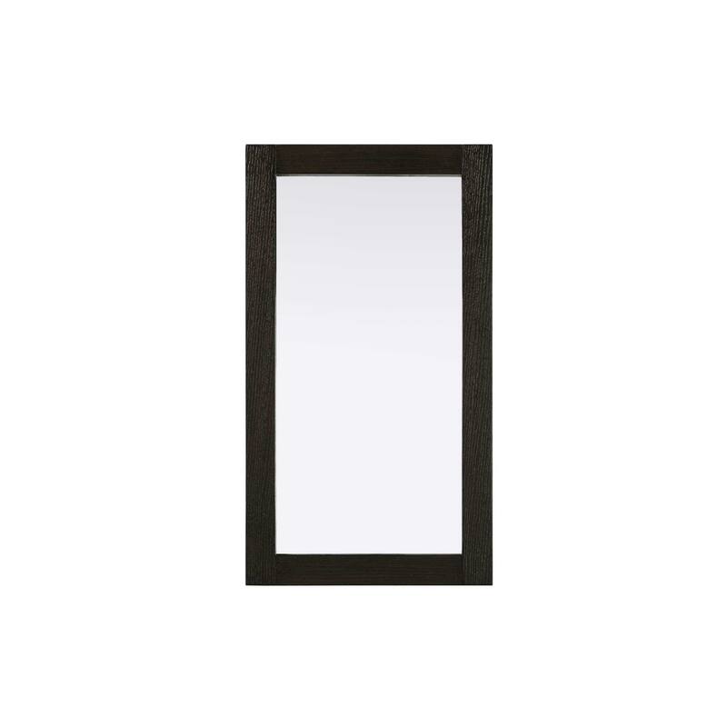 Solene Wooden Rectangle Mirror - Chocolate Oak - 18" x 32"