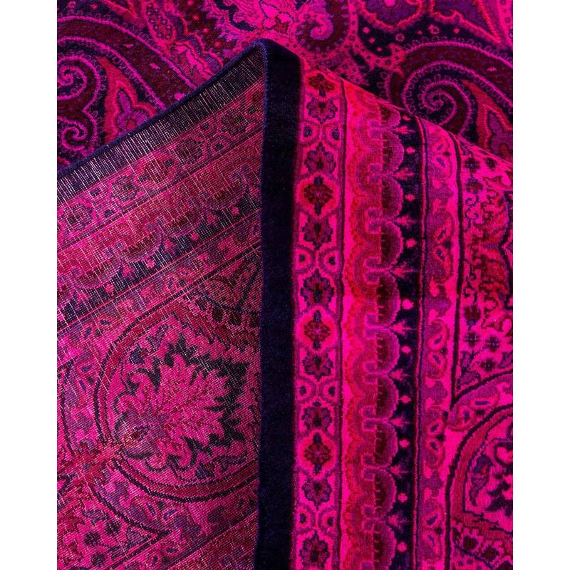 Overdyed, One-of-a-Kind Handmade Area Rug - Pink - 8' 0" x 10' 3"