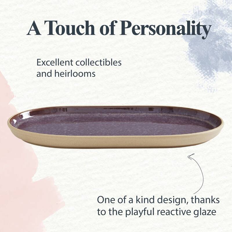 Portmeirion Minerals Oval Platter Amethyst
