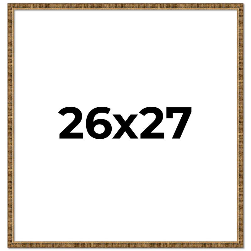 26x27 Frame Gold Kingsley Distressed Solid Wood Picture Frame Width