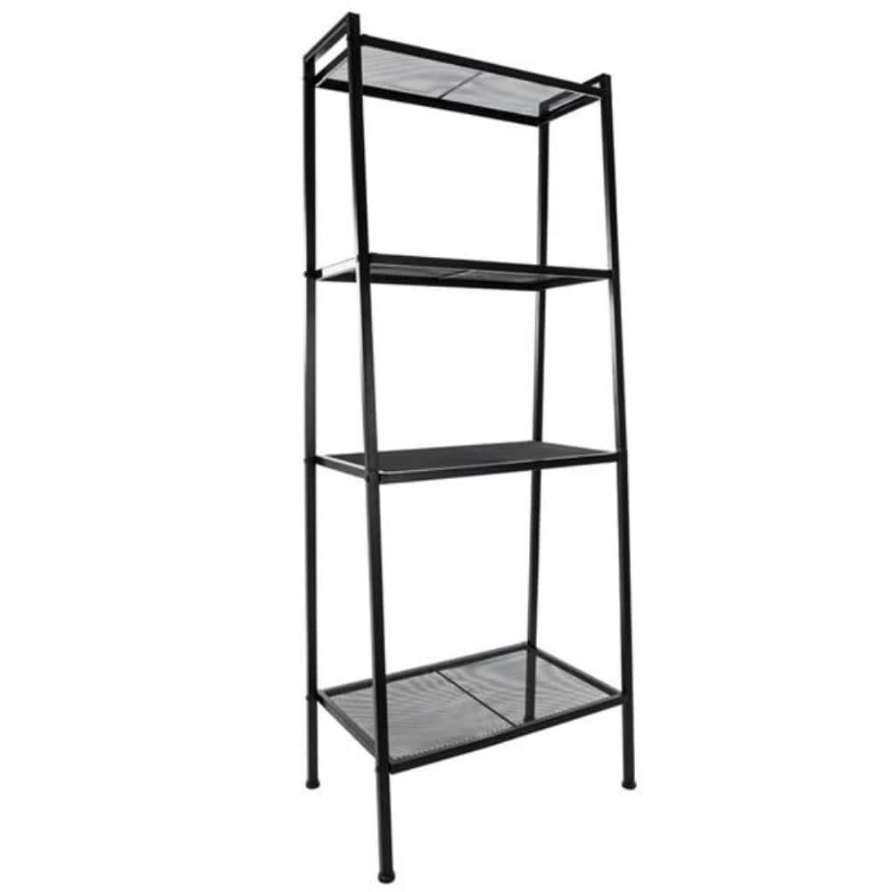 Widen 4 Tiers Bookshelf Black - 23.62 x 13.78 x 57.87