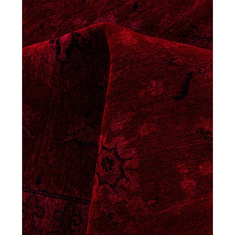 Overdyed One-of-a-Kind Hand-Knotted Area Rug - Pink - 9' 2" x 12' 1"