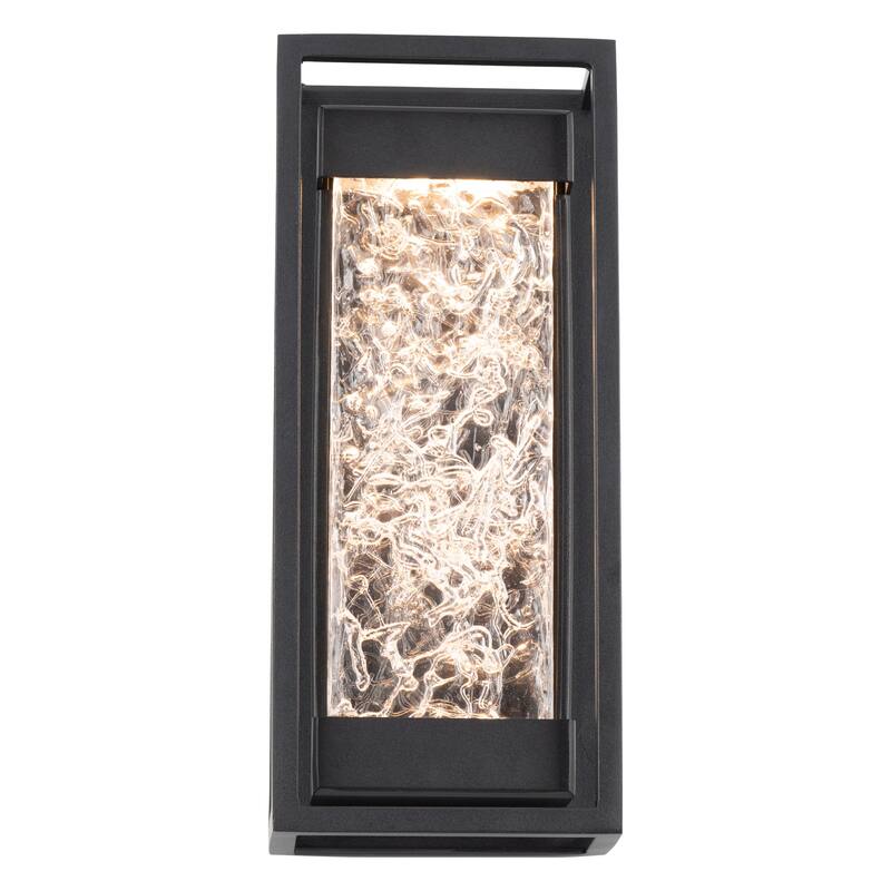 Elyse 12in LED Indoor or Outdoor Wall Light 3000K Black