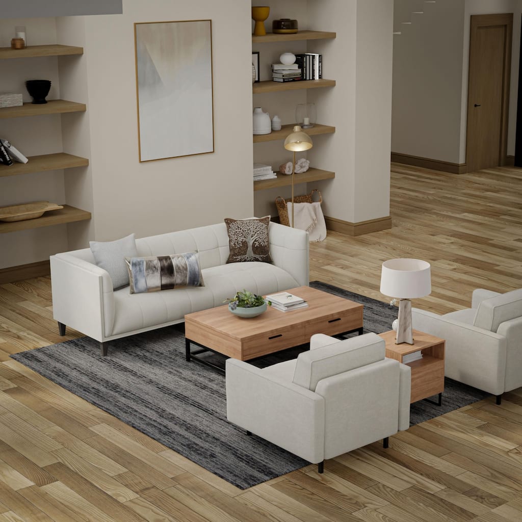 Alora Decor Maude Industrial Hand-Tufted Striped Area Rug